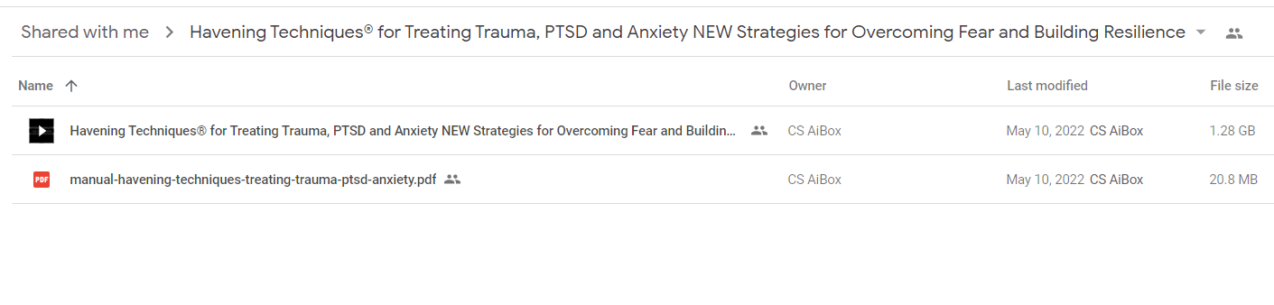 Havening Techniques® for Treating Trauma, PTSD and Anxiety: NEW Strategies for Overcoming Fear and Building Resilience - Dr. Kathryn Truitt