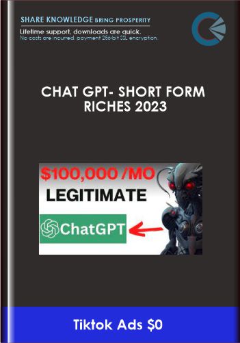 Purchuse Chat GPT- Short Form Riches 2023 - Chase Reiner course at here with price $547 $49.
