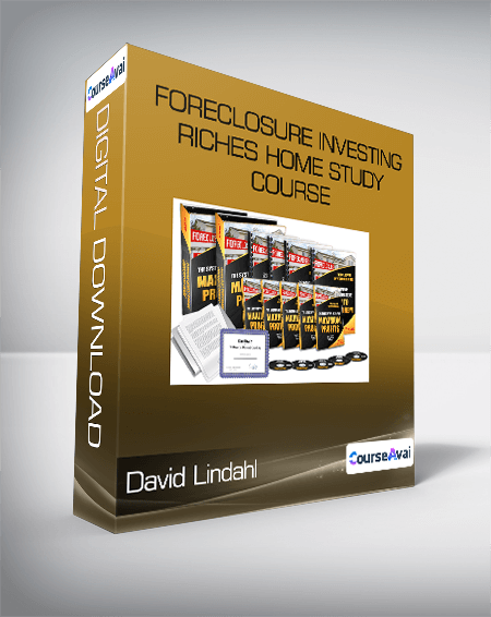 Purchuse David Lindahl - Foreclosure Investing Riches Home Study Course course at here with price $997 $89.