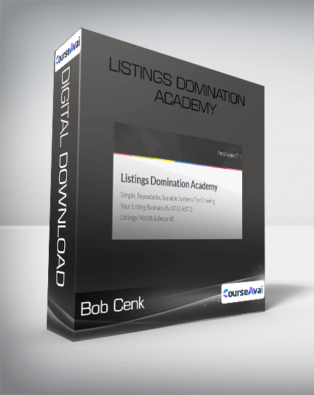 Purchuse Bob Cenk - Listings Domination Academy course at here with price $497 $56.