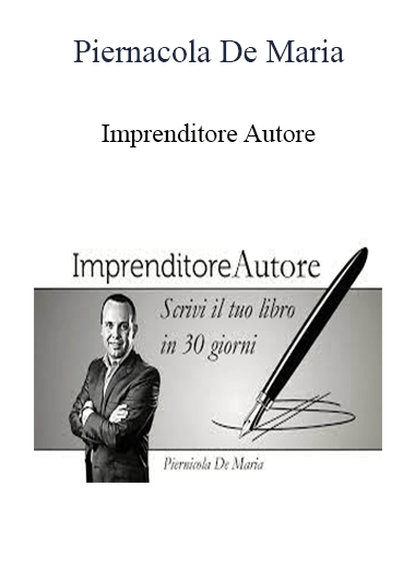 Purchuse Piernicola De Maria - Imprenditore Autore course at here with price $697 $66.