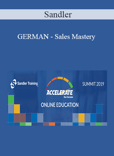 Purchuse Sandler - GERMAN - Sales Mastery course at here with price $291 $69.